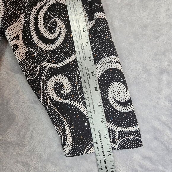 Russell Kemp Sparkly Swirl Pattern Top 3/4 Sleeve V-Neck Womens 2X career casual - Picture 4 of 11